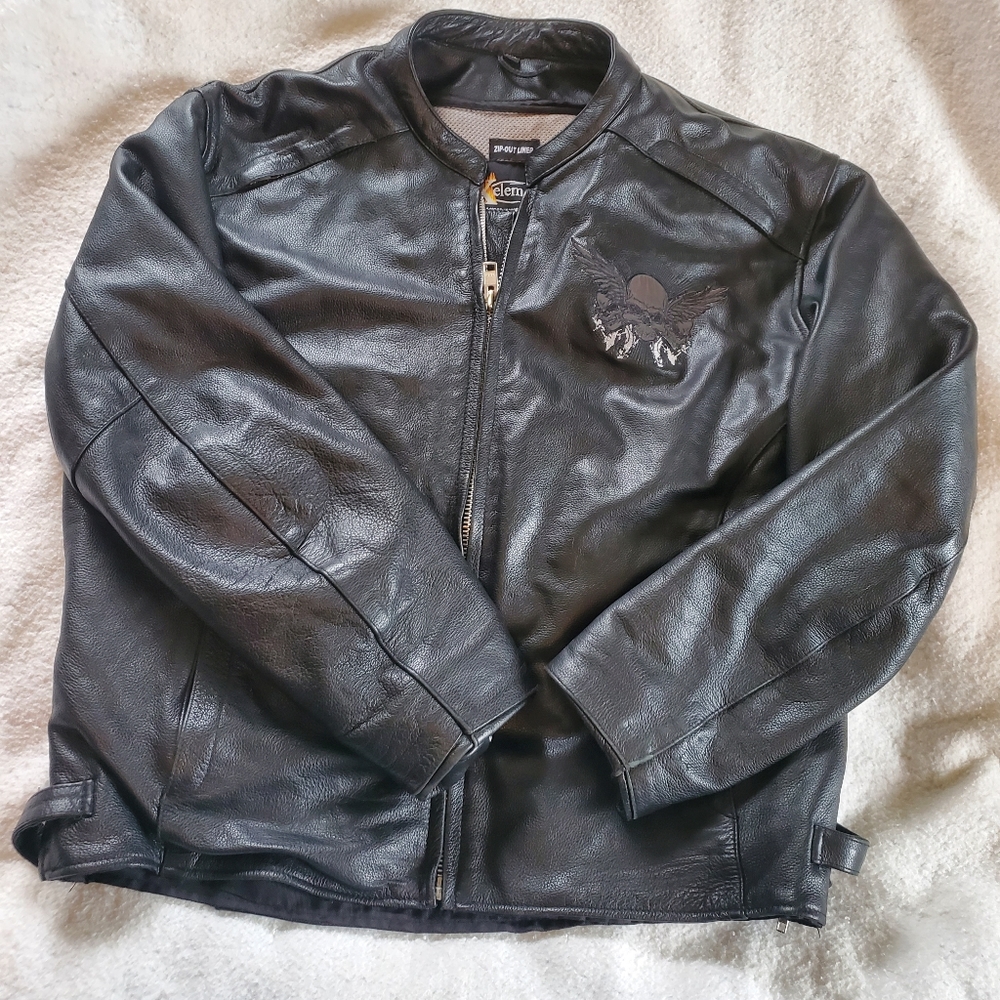 Xelement Advanced Motorcycle Gear Leather Jacket, Sz 3XL